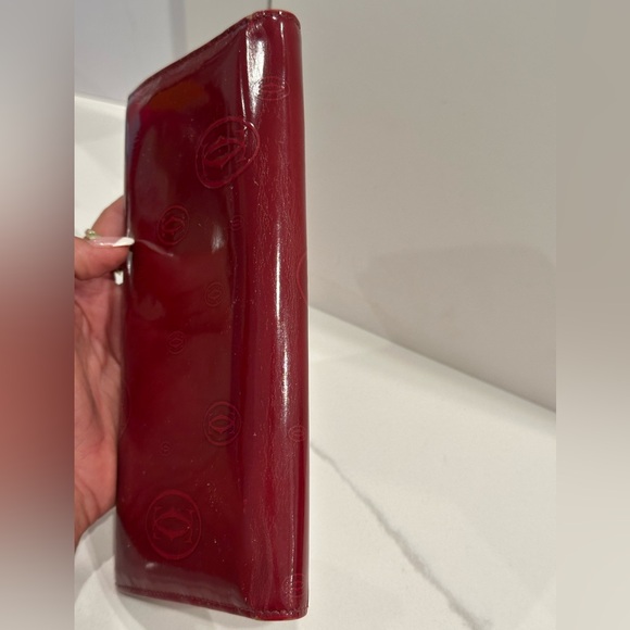 Cartier Happy Birthday Patent Leather Envelope Long wallet - Picture 15 of 16